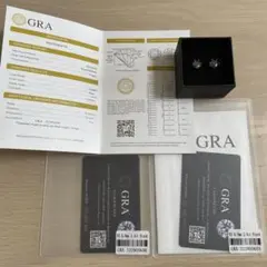 モアサナイトピアス　ブラック　2.0ct×2.0ct