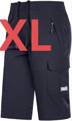 メンズ ショートパンツ ジム ランニング XL 黒 快適 ワークアウト