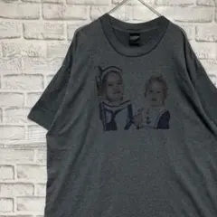 USA製90sヴィンテージTシャツ！シングルステッチ　グレー半袖古着　XL79