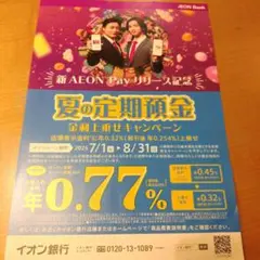 チラシのみ　山田孝之　横浜流星　新AEON Payリリース記念　イオン銀行