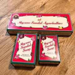 サンダルウッドが大好きな方☆Mysore Sandal Soapとお香3点セット