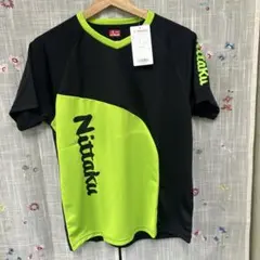 訳ありNittaku Tシャツ S 黒/緑