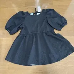 エンボス　ペプラムチュニック