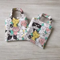ミニトート　ハンドメイド　ギフト　ポーチ　猫