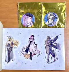FGOフェス バーゲスト メデューサ アマデウス 入場特典 ステッカー 缶バッジ