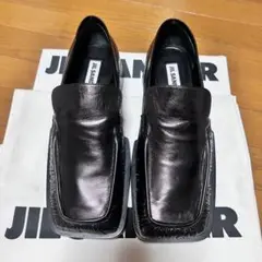 JIL SANDER スクエアトゥ レザーローファー シューズ ジルサンダー
