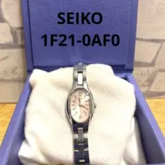SEIKO セイコー 1F21-0AF0 ピンク シルバー クォーツ腕時計