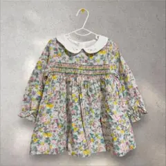 dave&bella minicloset花柄襟付きワンピース 80