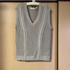 （美品）niko and... ニットベスト　フリーサイズ