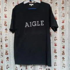 AIGLE ブラック Tシャツ
