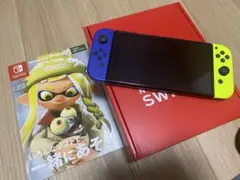 Nintendo Switch 有機EL(人気スプラ3カラー)ガラス等おまけつき