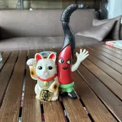 ホットペッパーHot Pepper 創立記念ノベルティ トウガラシ 招き猫