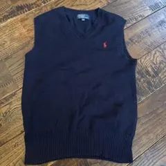 Polo by Ralph Lauren ネイビー Vネック ベスト 140受験