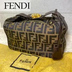 【大人気】FENDI ズッカ柄 バニティ ハンドバッグ パーティ フォーマル