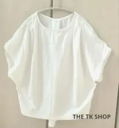 【美品】THE SHOP TK ドルーマン トップス ホワイト Sサイズ