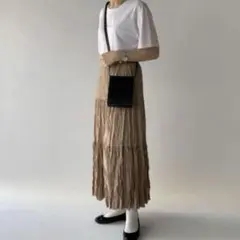nairo ワッシャープリーツスカート