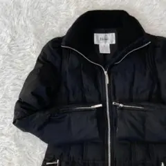 Rene ルネ ダウン ジャケット ブラック シルク