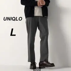 ユニクロ　ヒートテックスマートパンツ　L 千鳥柄　丈短め　ストレッチ　綺麗め