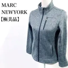 【極美品】MARC NEWYORK スタイリッシュ ヘリボーン柄 裏起毛フリース