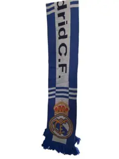 ⭐️希少【美品】レアル・マドリード サッカーマフラー 青×白 クラブエンブレム入り