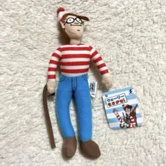 タグ付き☆ ウォーリーをさがせ！マスコット ぬいぐるみ