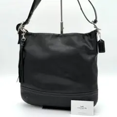 【美品】COACH トートバッグ 2way ショルダーバッグ レザー ブラック