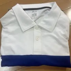 美品 UNIQLO ポロシャツ XL ホワイト/ブルー/ネイビー