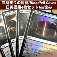 MTG血溜まりの洞窟/Bloodfell Caves日英語版4枚セットfoil含