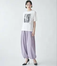 新品未使用　BEATRICE ラベンダー　パラシュートパンツ