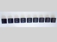 ロジクールG913/G915/G813用、中古の純正キーキャップ 数字1-9