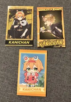 【3枚】 ちょこらび チェキ風トレカ かにちゃん 歌い手 配信者