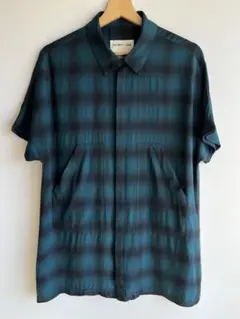 HELMUT LANG ヘルムートラング　オンブレチェック　半袖シャツ
