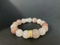 【31日までセール】天然石 ブレスレット ピンクサゲニティッククォーツ