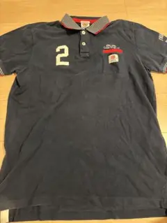 FRANKLIN MARSHALL ネイビー ポロシャツ XXL イタリア製