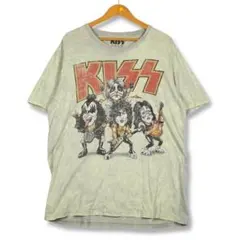 KISS キス バンド バンT バンド ロック 音楽 ウォッシュ tシャツ