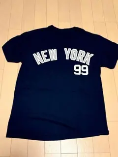 ニューヨークヤンキース ジャッジ Tシャツ 紺 ネイビー 古着