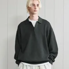 名作 H BEAUTY&YOUTH 22SS スキッパーニット S メンズ 人気