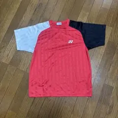 YONEX ストライプ Tシャツ レッド