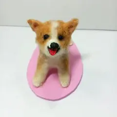 羊毛フェルト　コーギー