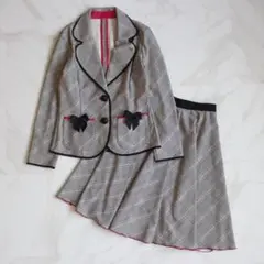【極美品】REGINA ROMANTICO セットアップ S チェック柄