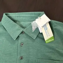 新品 パパス ポロシャツ L グリーン