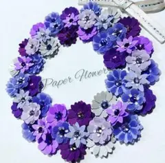R-560✿立体お花シール クラフトパンチ 色紙 ウェディング 推し活 デコ 花
