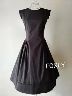 ☆フォクシーニューヨークワンピースチャコールグレー系38☆