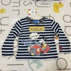 ディズニーランド オリエンタル ミッキーマウス ロンT 子ども ボーダー 100