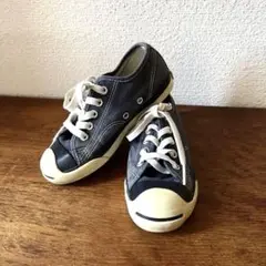 ジャックパーセル　コンバース　19cm us12 ネイビー　紺色