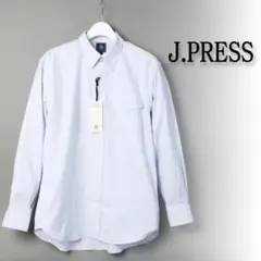 402 新品 ジェイプレス Jプレス アービングキャンディストライプシャツ L