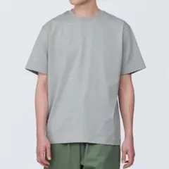 無印 天竺編み クルーネック半袖Tシャツ S
