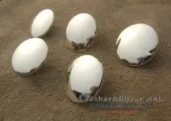 2個　19ミリ　SILVERコンチョ