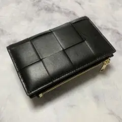 特別値下げ【新品】高級羊革　おしゃれなニつ折り財布　本革イントレチャート　高見え