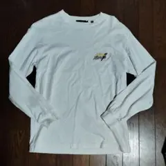 XLARGE 刺繍ロゴ ホワイト 長袖カットソー S